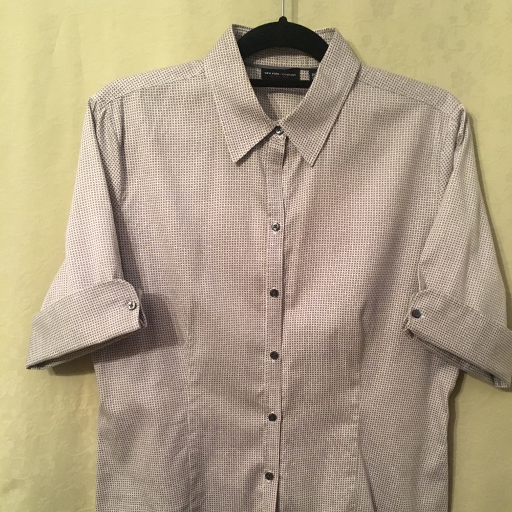 Black and White Blouse